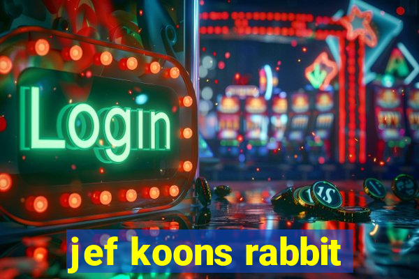 jef koons rabbit