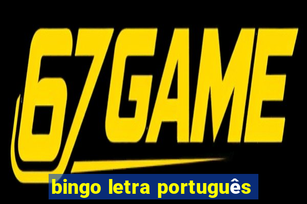 bingo letra português