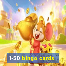 1-50 bingo cards