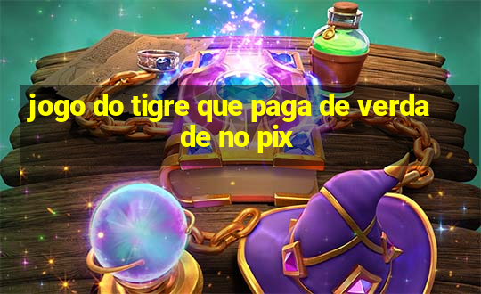 jogo do tigre que paga de verdade no pix