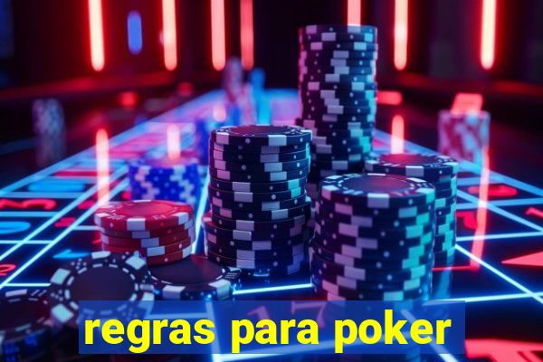 regras para poker