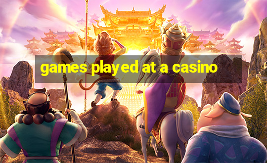 games played at a casino