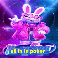 all in in poker