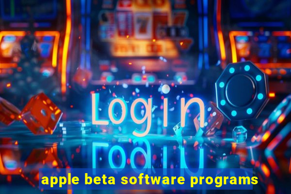 apple beta software programs