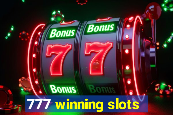 777 winning slots