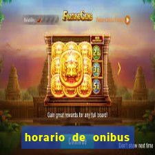 horario de onibus passaro marrom