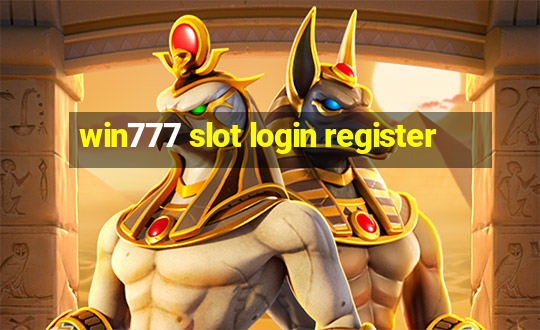 win777 slot login register