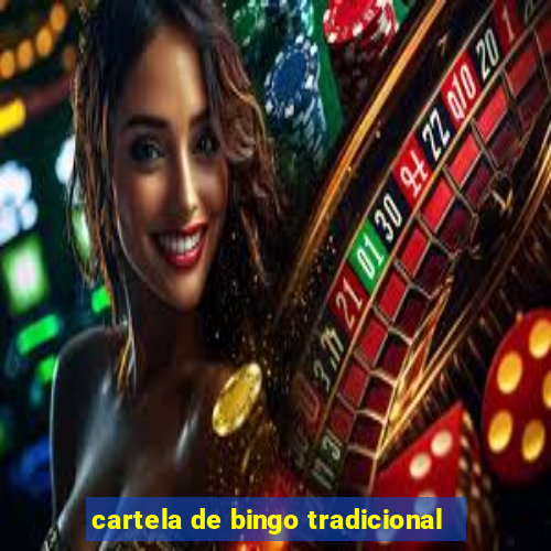 cartela de bingo tradicional