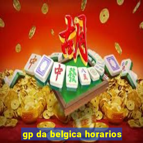 gp da belgica horarios