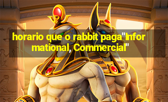 horario que o rabbit paga