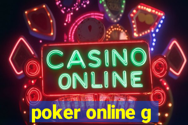 poker online g