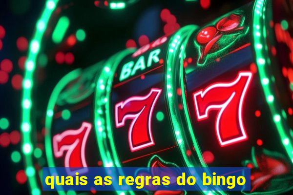 quais as regras do bingo