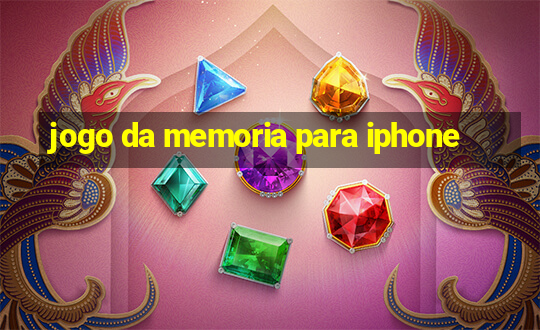 jogo da memoria para iphone