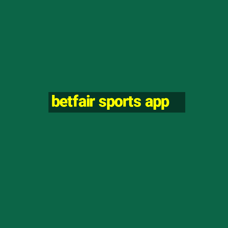 betfair sports app