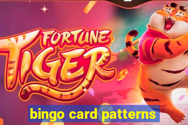 bingo card patterns