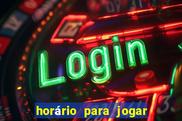 horário para jogar fortune rabbit