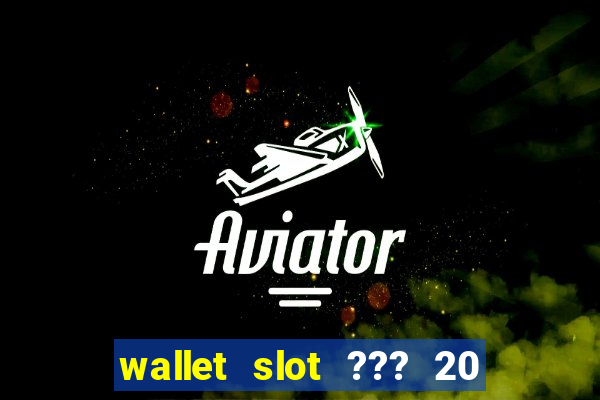 wallet slot ??? 20 ??? 100