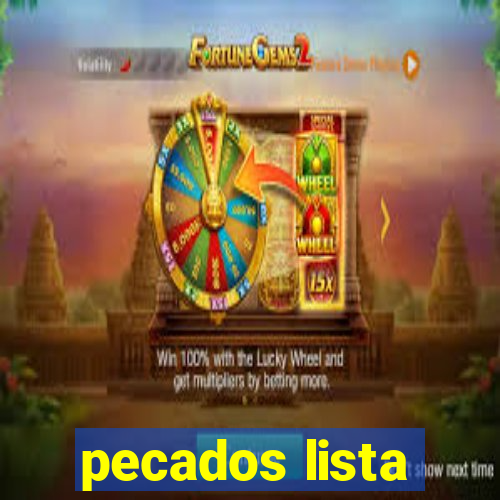 pecados lista