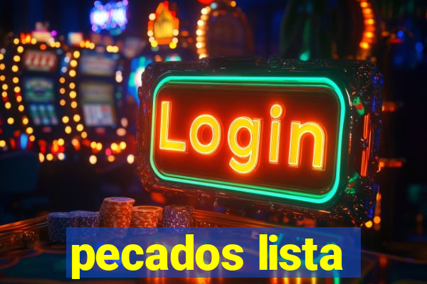 pecados lista