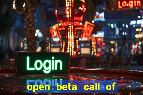 open beta call of duty black ops 6