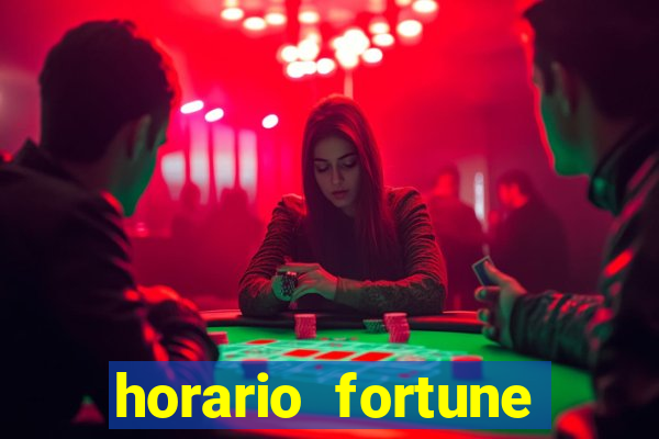 horario fortune tiger hoje