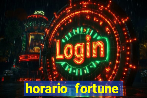 horario fortune tiger hoje