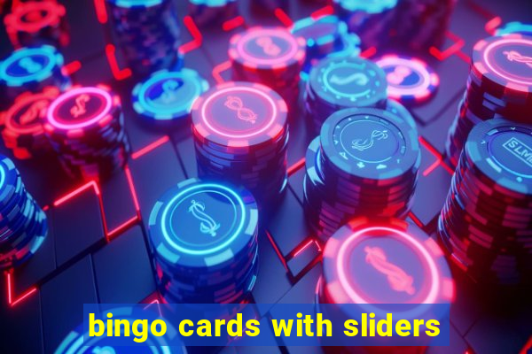 bingo cards with sliders