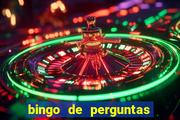 bingo de perguntas e respostas