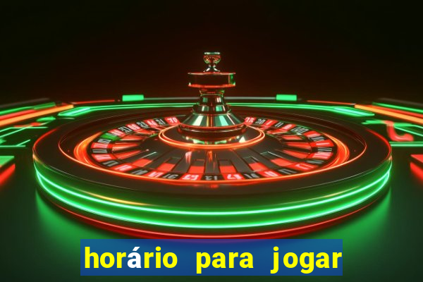 horário para jogar no fortune tiger