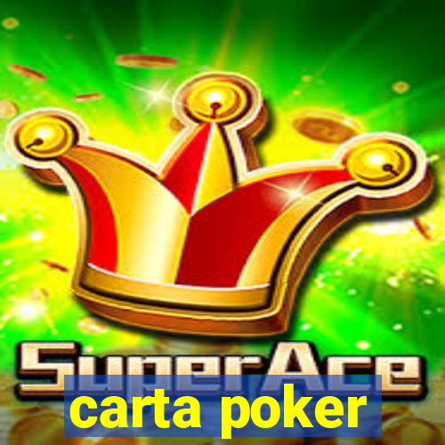 carta poker