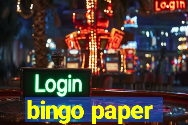 bingo paper