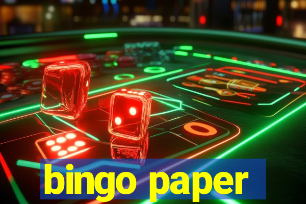 bingo paper