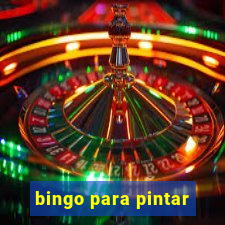 bingo para pintar