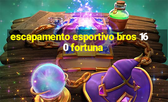 escapamento esportivo bros 160 fortuna