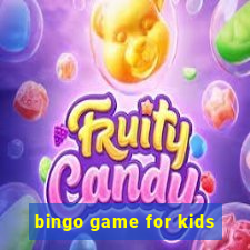 bingo game for kids