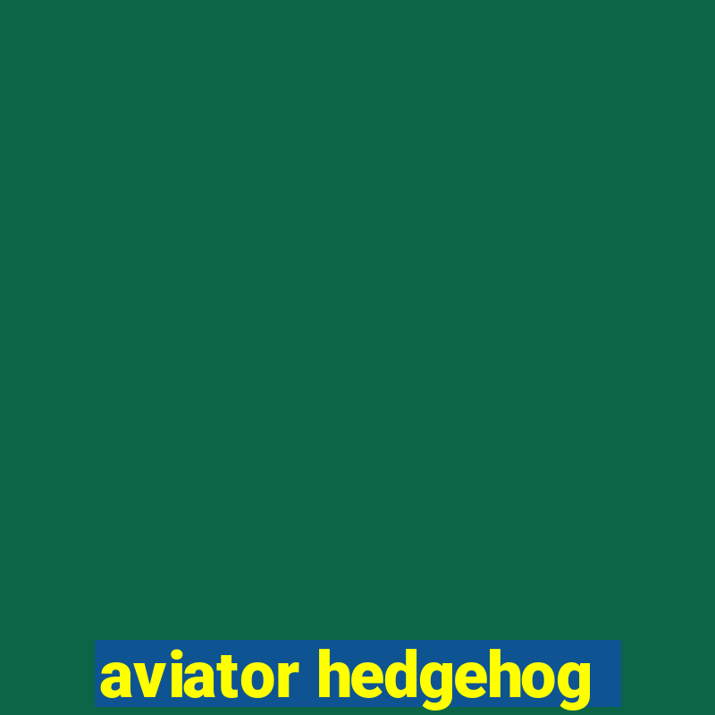 aviator hedgehog