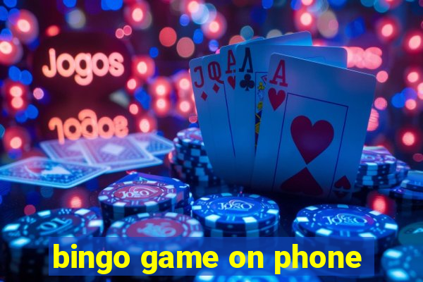 bingo game on phone