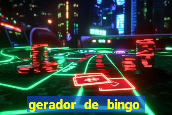 gerador de bingo cha de bebe