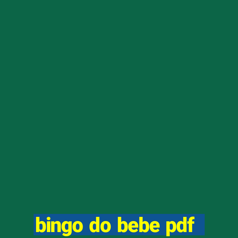 bingo do bebe pdf