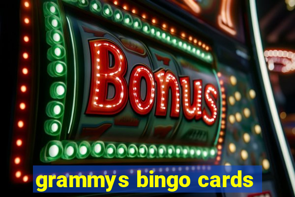 grammys bingo cards