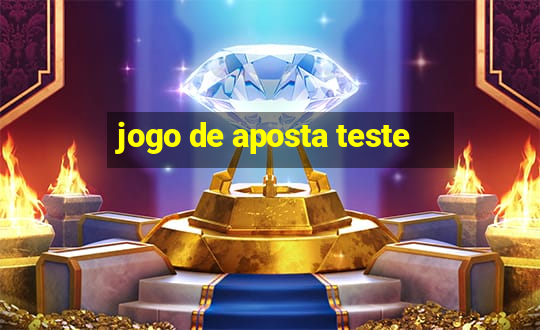 jogo de aposta teste