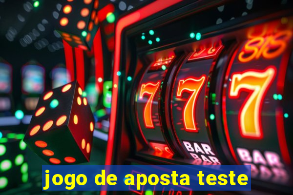 jogo de aposta teste