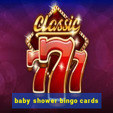 baby shower bingo cards