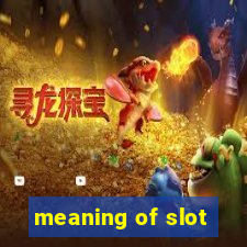 meaning of slot