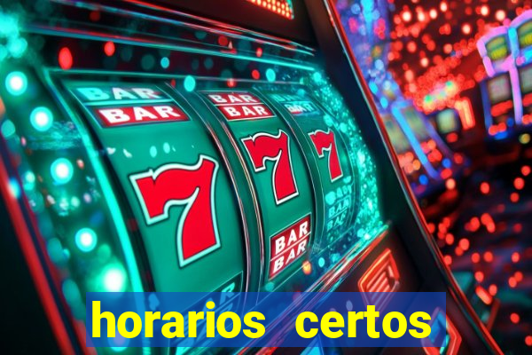 horarios certos para jogar fortune tiger