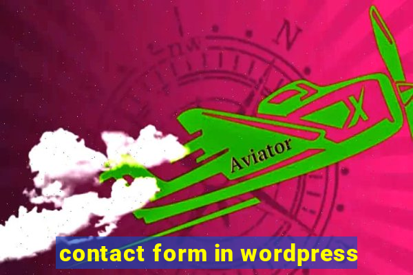 contact form in wordpress