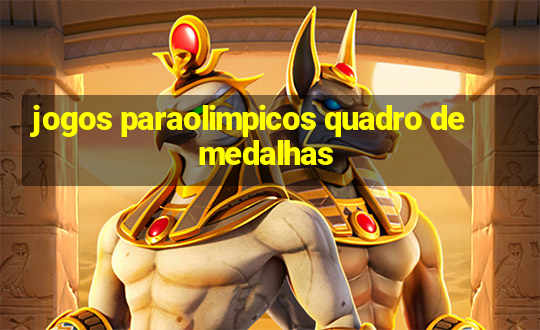 jogos paraolimpicos quadro de medalhas