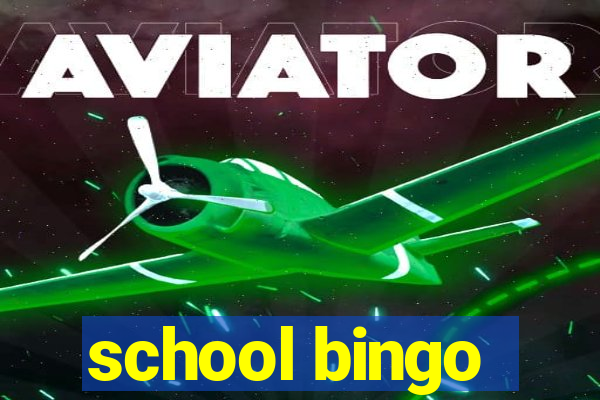 school bingo