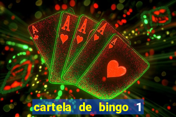 cartela de bingo 1 a 50