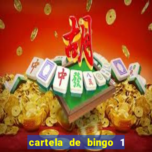 cartela de bingo 1 a 50